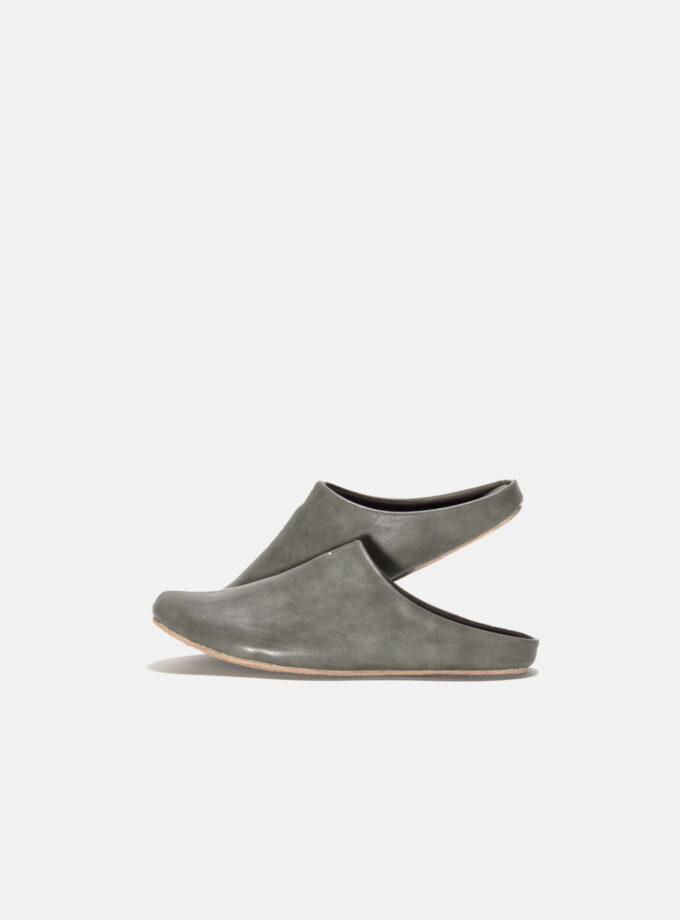 Leather Room Slipper – Khaki