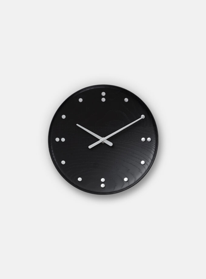 FJ Clock Black 25cm