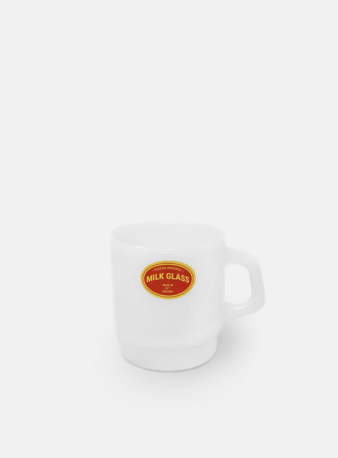 Milk Glass Mug - White