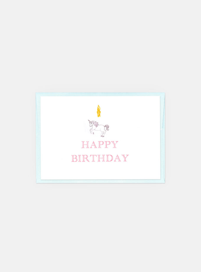 Happy Birthday Card - Unicorn