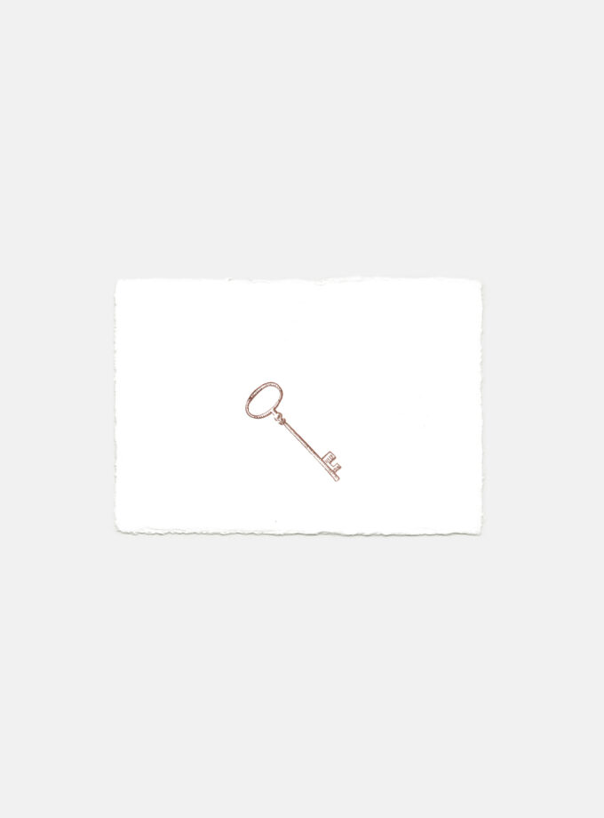 Hanji Press Post Card - The Key