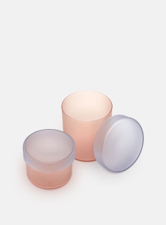 Color Canister - Gray & Pink