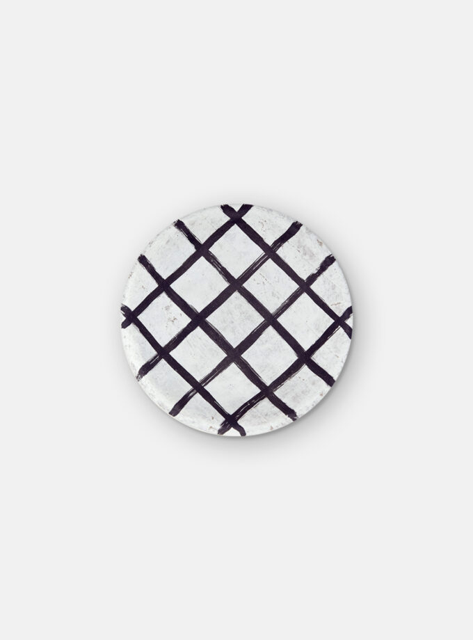 Isa Papier Plate S - White & Black