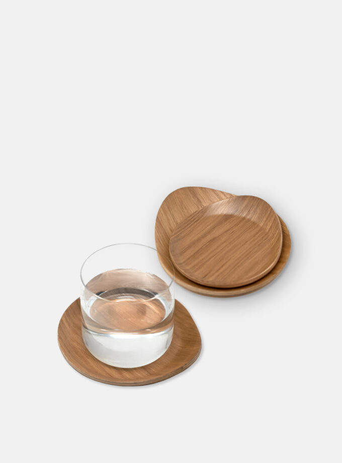 Wood Handle Coaster