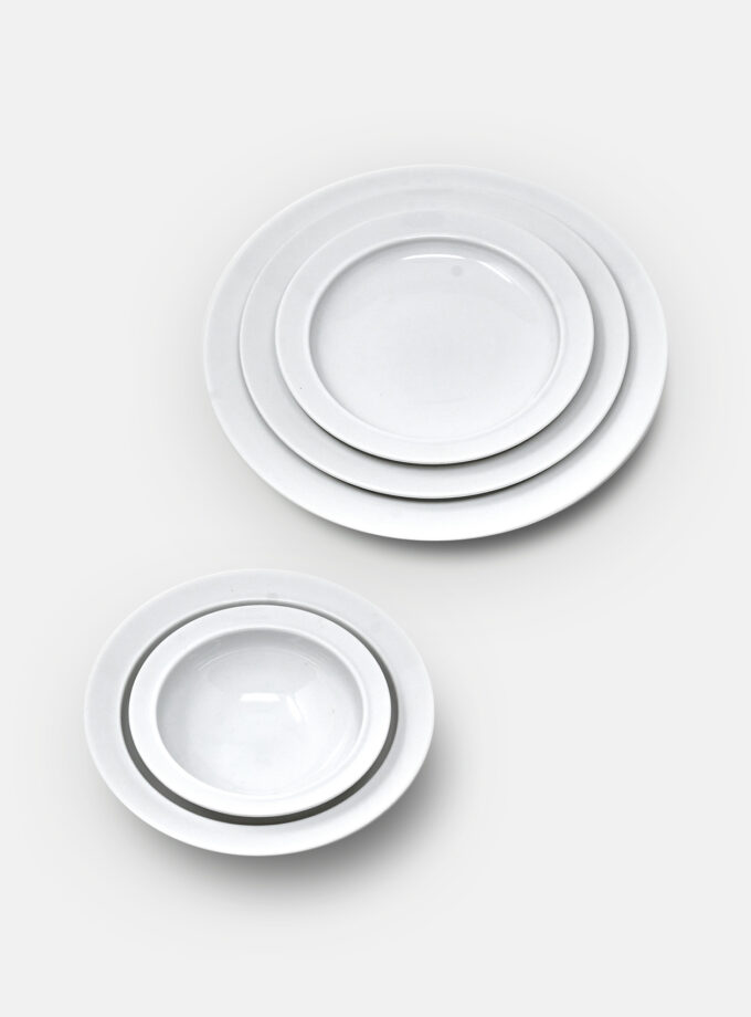 [6월 중 발송] Pratic Bowl & Plate - White
